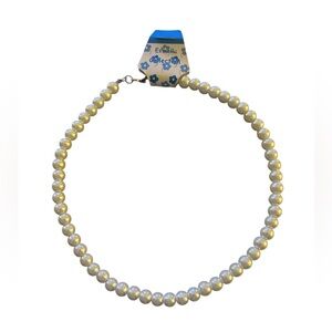 NWT Estrella Collection Faux Pearl Necklace